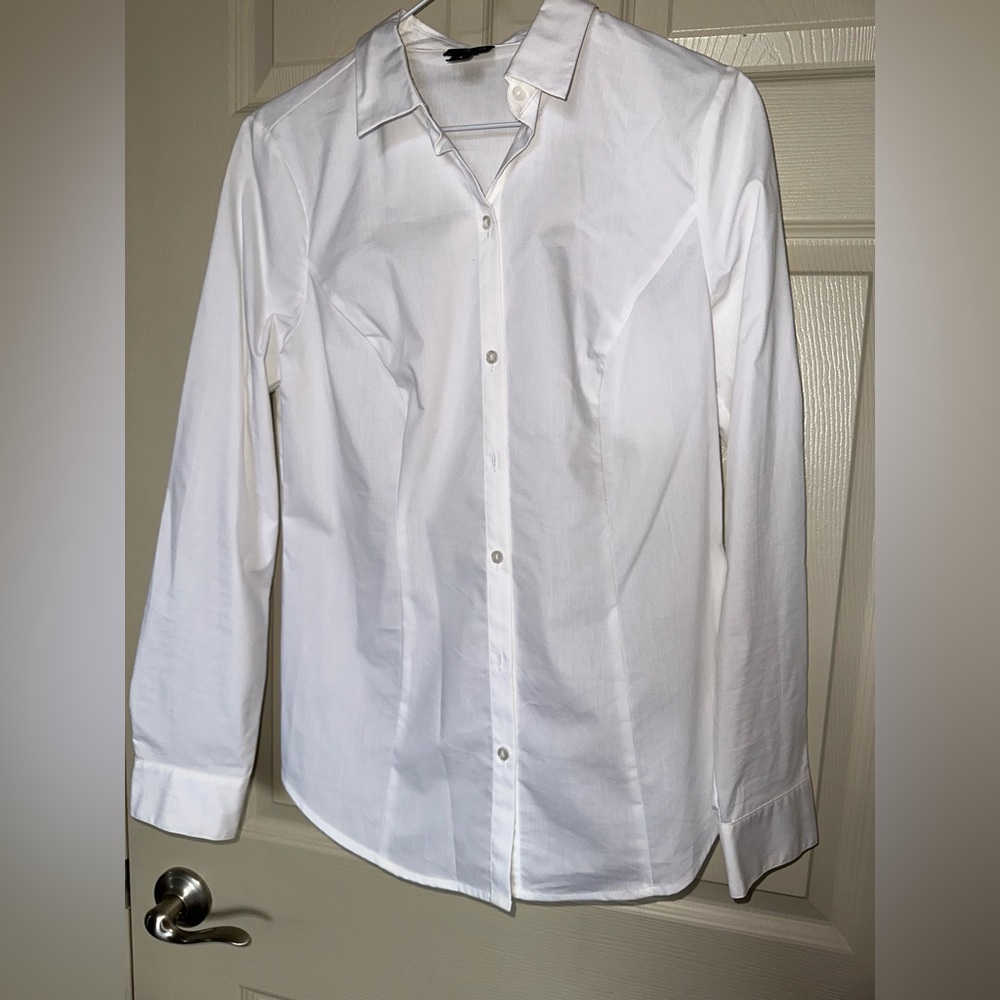 Worthington Button Down Shirt Women Long Sleeve Blouse